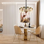 Люстра с прямоугольными хрустальными плафонами Glass Rectangles Gold Chandelier 60 варинант исполнения - 2 | Loft Concept в Брянске