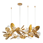 Люстра на ветвистом каркасе с листьями Golden Wreath варинант исполнения - 1 | Loft Concept в Брянске