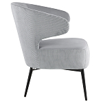 Современное мягкое кресло на металлических ножках Rakush Grey варинант исполнения - 5 | Loft Concept в Брянске