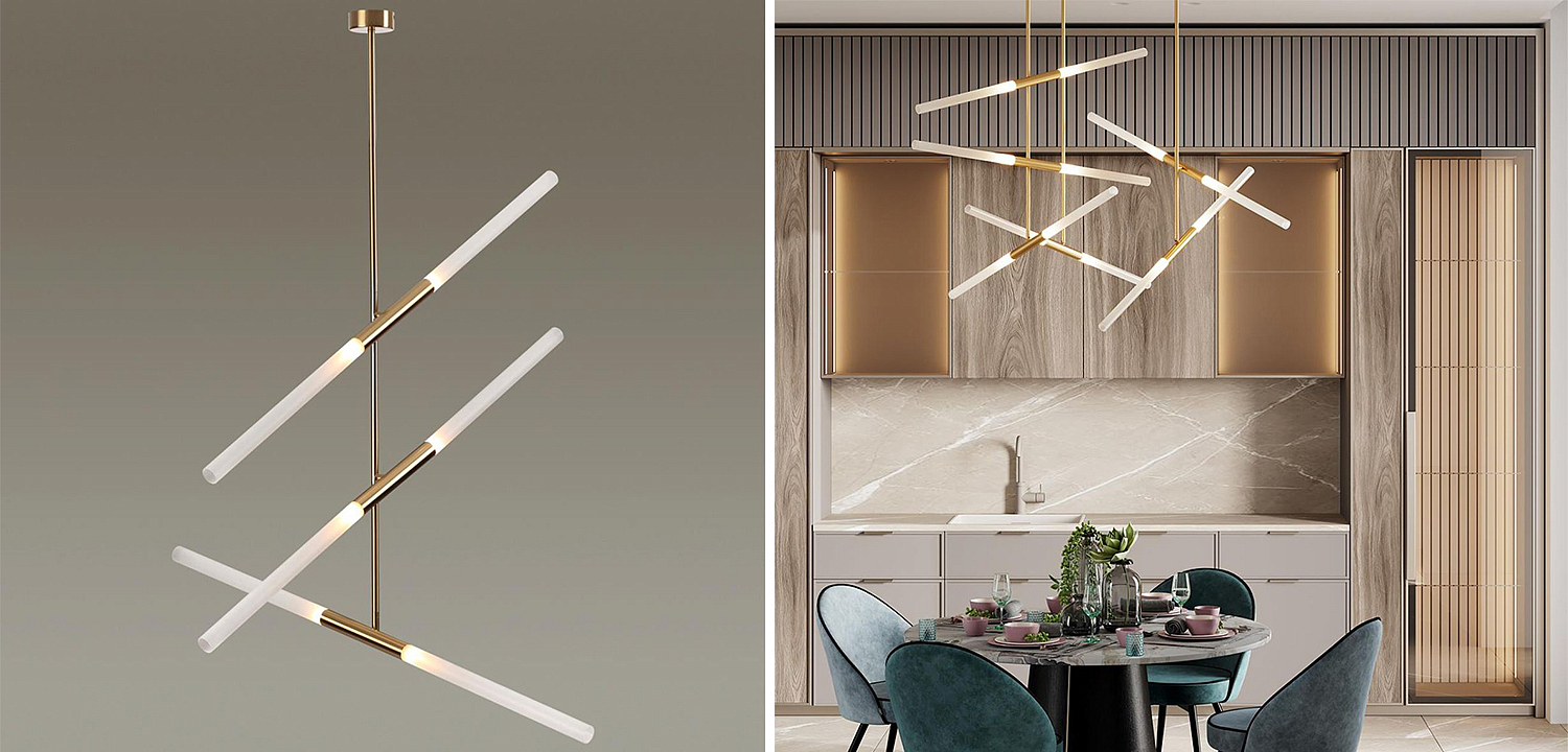 Светильник Gold Delta Light 6 lamp Светильник Gold Delta Light 6 lamp - Loft-Concept в Брянске