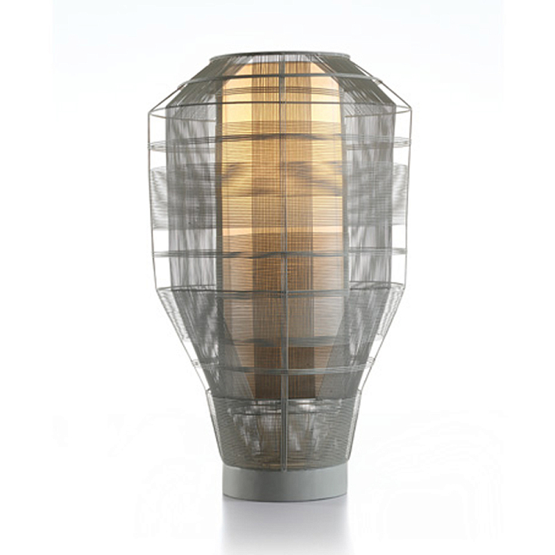 Настольная лампа серого цвета Schema Никель Серый в Брянске | Loft Concept 