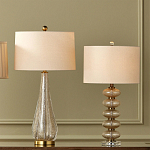 Настольная лампа с фактурным стеклянным корпусом Glamorous Pommel варинант исполнения - 4 | Loft Concept в Брянске