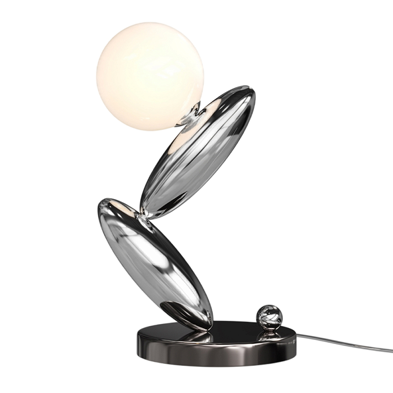 Настольный светильник Resonance 3000К 6Вт Серебряный Белый в Брянске | Loft Concept 