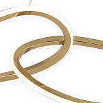 Люстра подвесная с 4-мя асимметричными кольцами золотого цвета Ring Horizontal варинант исполнения - 2 | Loft Concept в Брянске