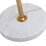 Торшер с мраморным столиком и золотым плафоном Ezio Floor Lamp варинант исполнения - 4 | Loft Concept в Брянске