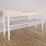 Дизайнерская Консоль с полкой и ящиком Primo Светлый дуб варинант исполнения - 2 | Loft Concept в Брянске