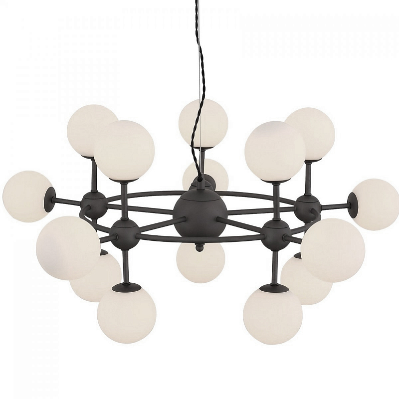 Люстра Tremolo Chandelier Серый Белый Люстра Tremolo Chandelier Серый Белый в Брянске | Loft Concept