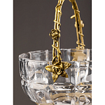 Конфетница с бронзовой ручкой и фарфоровой птичкой на крышке Eden Garden варинант исполнения - 6 | Loft Concept в Брянске