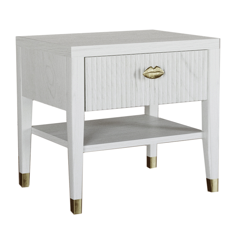 Прикроватная тумбочка с ящиком Elsa Dreams White Белый в Брянске | Loft Concept 