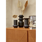 Комод с геометрическим рисунком на ящиках Anders Dark Wood варинант исполнения - 6 | Loft Concept в Брянске