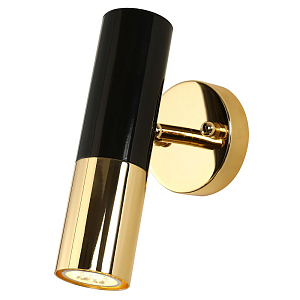 Бра с черно-золотым плафоном Delightfull