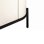 ТВ-тумба белая с чёрной столешницей с 2-мя дверками и ящиком San Marco варинант исполнения - 6 | Loft Concept в Брянске