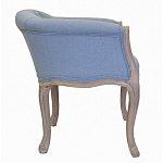 Кресло низкое в стиле прованс Louis French Armchair light blue flax варинант исполнения - 1 | Loft Concept в Брянске