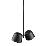 Подвесной светильник черный с 2-мя плафонами Pendant lamp Black варинант исполнения - 3 | Loft Concept в Брянске
