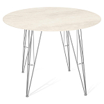 Стол обеденный с круглой столешницей из керамики на четырех ножках Sand Ceramics варинант исполнения - 1 | Loft Concept в Брянске