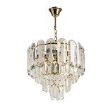 Люстра многоярусная с овальными прозрачными подвесками 36 см Harmonica варинант исполнения - 2 | Loft Concept в Брянске