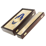 Нарды настольные из натурального камня лазурит и долерит Backgammon from Stone варинант исполнения - 15 | Loft Concept в Брянске