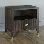 Прикроватная тумбочка с полкой Elsa Dreams Walnut  варинант исполнения - 1 | Loft Concept в Брянске