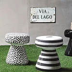 Дизайнерский журнальный стол белый в чёрный горох Gefan варинант исполнения - 2 | Loft Concept в Брянске