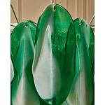 Люстра из стеклянных зеленых лепестков Petalled Illuminator варинант исполнения - 7 | Loft Concept в Брянске