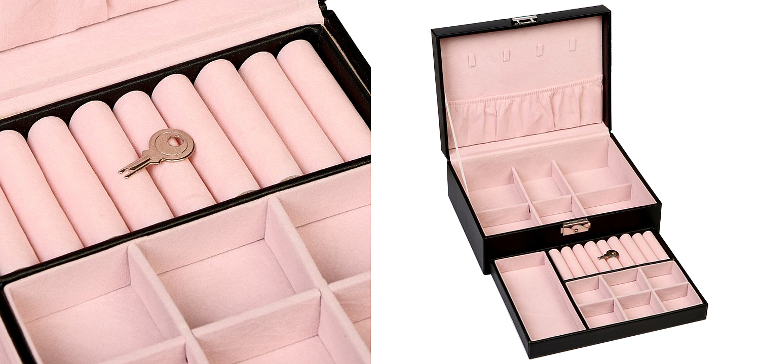 Шкатулка Brangwen Jewerly Organizer Box black Шкатулка Brangwen Jewerly Organizer Box black - Loft-Concept в Брянске