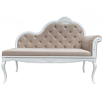 Рекомье со спинкой в стиле прованс Montmartre Provence Ottoman варинант исполнения - 1 | Loft Concept в Брянске