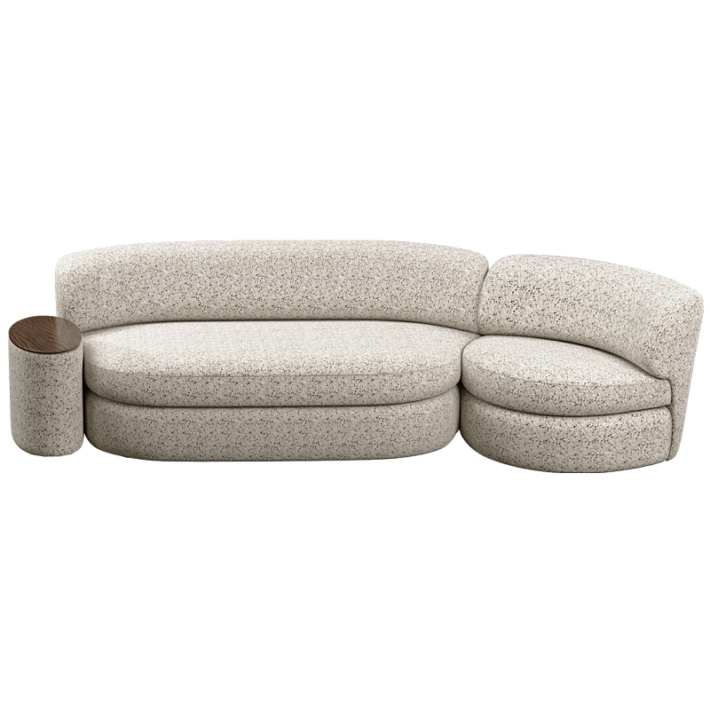 Диван модульный со столиком Ulysses Молочный Орех в Брянске | Loft Concept 