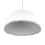 Подвесной светильник в форме купола белого цвета с ажурной бахромой Tactile Line варинант исполнения - 6 | Loft Concept в Брянске