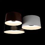 Потолочный светильник с 3-мя цилиндрическими абажурами черного белого и коричневого цвета Urban Dome варинант исполнения - 4 | Loft Concept в Брянске