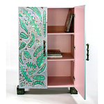 Премиальный Шкаф Defoliation двухстворчатый роспись зеленые листья  варинант исполнения - 3 | Loft Concept в Брянске