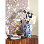 Ваза фарфоровая с узким горлышком и синими цветочными мотивами Independence варинант исполнения - 4 | Loft Concept в Брянске