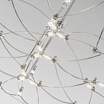 Люстра подвесная с тонкой металлической конструкцией цвета хром Quasar варинант исполнения - 5 | Loft Concept в Брянске