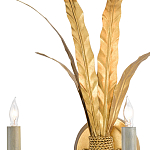 Бра с каркасом в виде пучка золотых перьев Bunch of Feathers варинант исполнения - 1 | Loft Concept в Брянске