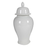 Ваза белая с крышкой однотонная Chinoiserie Ceramics варинант исполнения - 8 | Loft Concept в Брянске