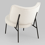 Мини-кресло District Lounge букле белый варинант исполнения - 3 | Loft Concept в Брянске