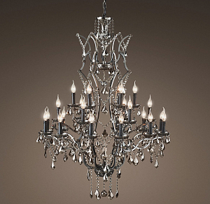 Люстра 19TH C. ROCOCO IRON & Smok  CRYSTAL 25