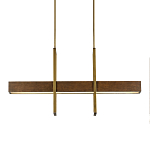 Люстра линейная прямоугольная Wooden Straight Shapes варинант исполнения - 2 | Loft Concept в Брянске