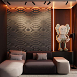 Гипсовая 3D панель с принтографией PM-04 варинант исполнения - 1 | Loft Concept в Брянске