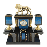 Настольный письменный набор из лазурита с декором в виде льва Golden Lion варинант исполнения - 1 | Loft Concept в Брянске