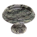 Фруктовница средняя из натурального камня Змеевик Шабровский Natural Stone Fruit Bowls варинант исполнения - 2 | Loft Concept в Брянске