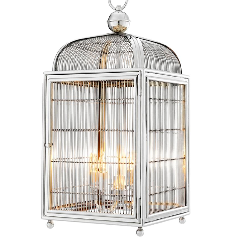 Люстра Lantern Falcon Nickel Никель в Брянске | Loft Concept 