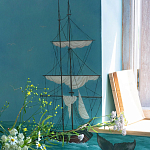 Обои ручная роспись Nantucket Crossing Brandt colourway on scenic paper варинант исполнения - 5 | Loft Concept в Брянске