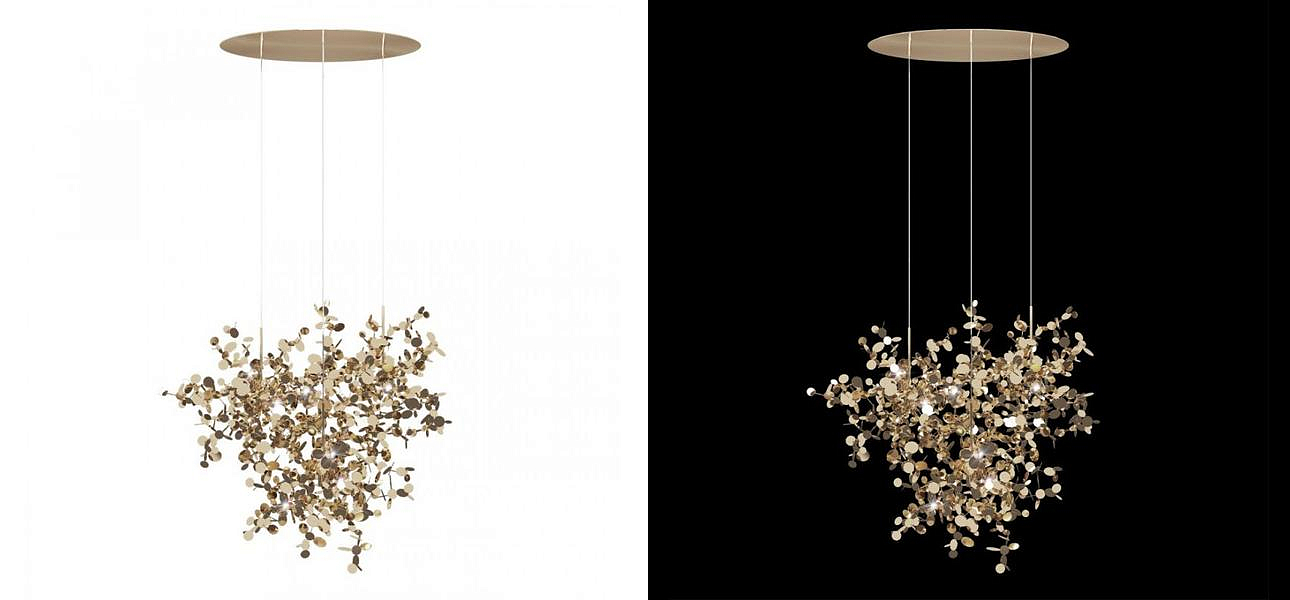 Люстра Terzani Argent Suspension Gold Pendant lamp диаметр 85 Люстра Terzani Argent Suspension Gold Pendant lamp диаметр 85 - Loft-Concept в Брянске