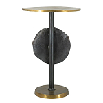 Столик приставной с абстрактным основанием и акцентом в виде золотистого диска Heavenly Space варинант исполнения - 2 | Loft Concept в Брянске