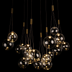 Подвесной светильник Crystal Cascade Gold варинант исполнения - 1 | Loft Concept в Брянске