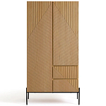 Шкаф с геометрическим рисунком на дверцах Anders Light Wood варинант исполнения - 1 | Loft Concept в Брянске