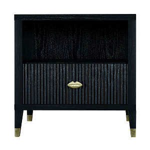 Прикроватная тумбочка с полкой Elsa Dreams Black