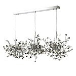 Люстра подвесная из трех частей с металлическими круглыми элементами Terzani Argent варинант исполнения - 6 | Loft Concept в Брянске