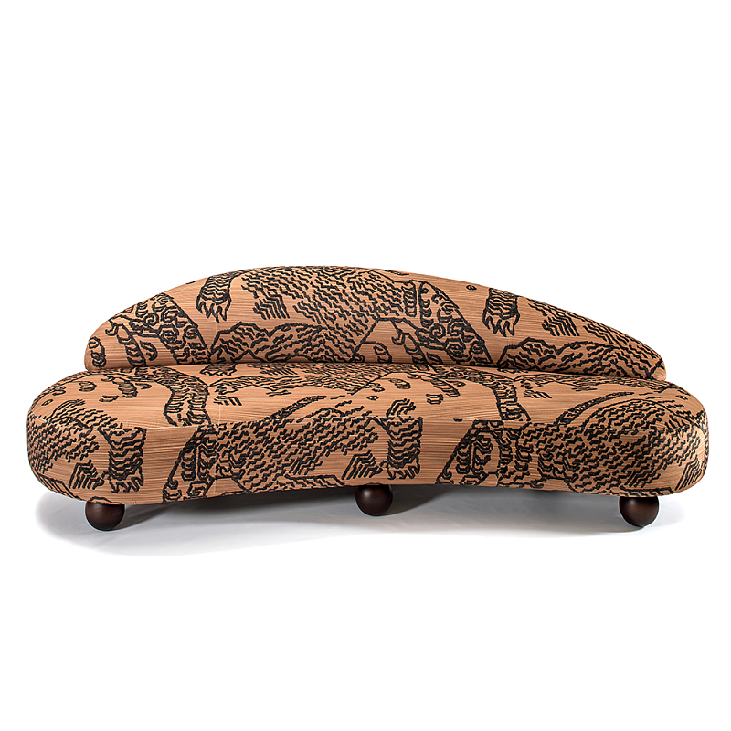 Дизайнерский Диван Wakonda Оранжевый Коричневый в Брянске | Loft Concept 