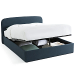 Двуспальная кровать с подъемным механизмом Mathise Bed Deep Blue варинант исполнения - 2 | Loft Concept в Брянске